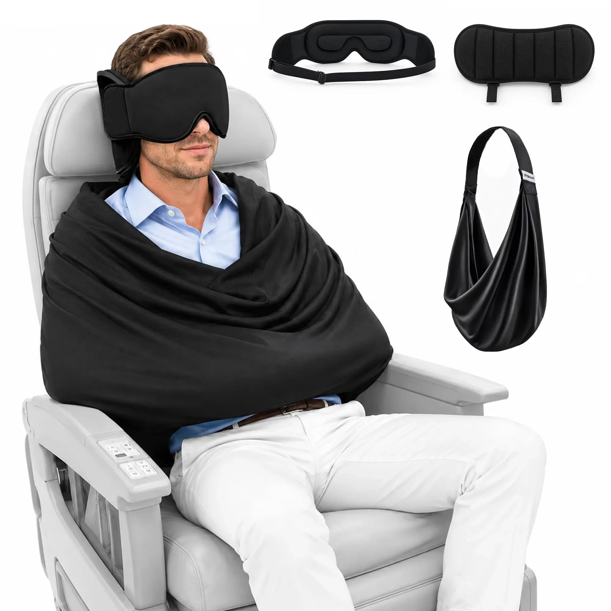 Travel Accessories Long Flight - Uniwersalny system wspomagający sen w samolocie,