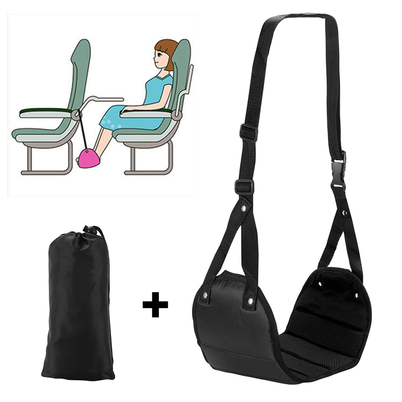 Travel Accessories Long Flight - Przenośny Regulowany Hamak Podnóżek do Samolotu