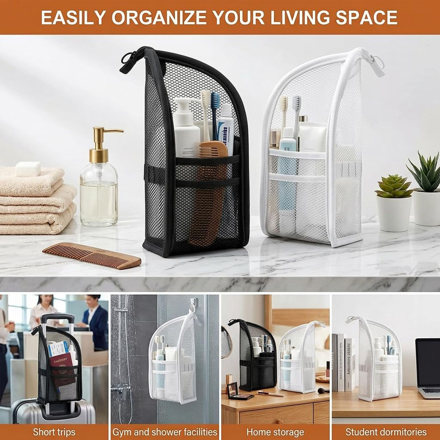1 szt. Przenośna siatkowa kosm – Travel Accessories Organizer Bag recenzja i cena