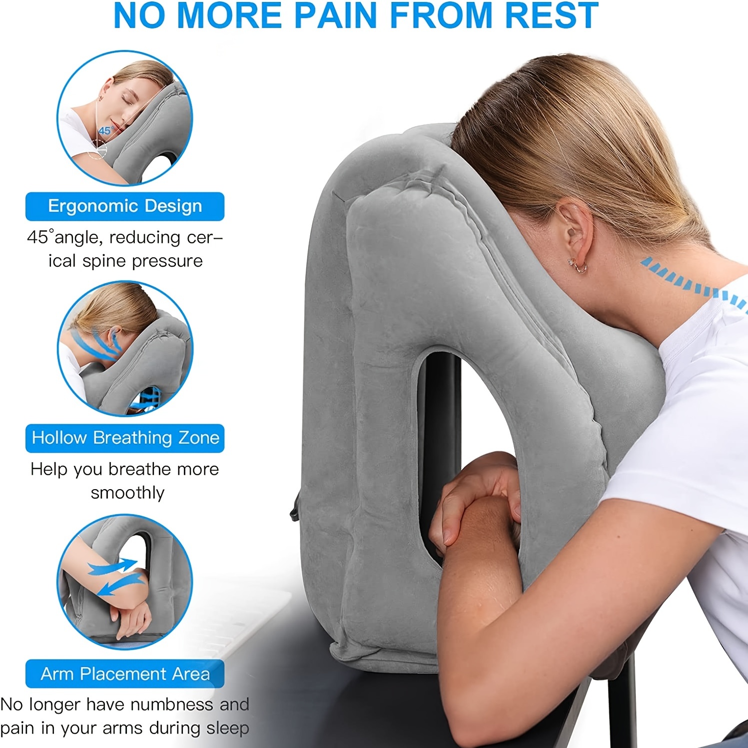 Nadmuchiwana poduszka podróżna – Travel Accessories Long Flight recenzja i cena